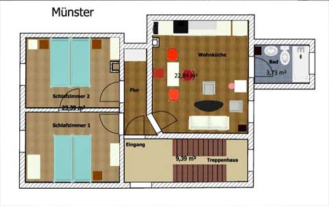 Foto Grundriss Münster