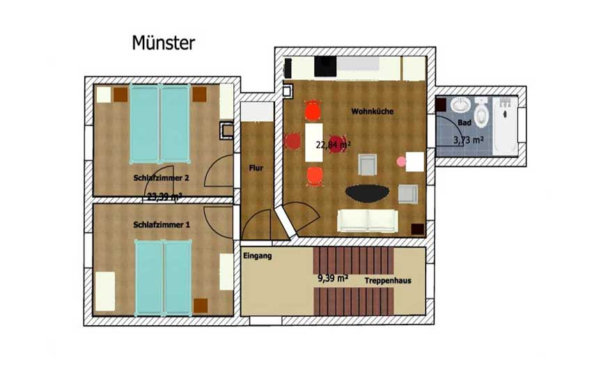 Foto Grundriss Münster